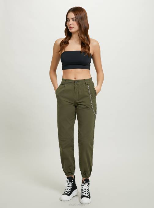 vrouwen Alcott bk1 zwart joggingbroek met ketting kleding PT24298