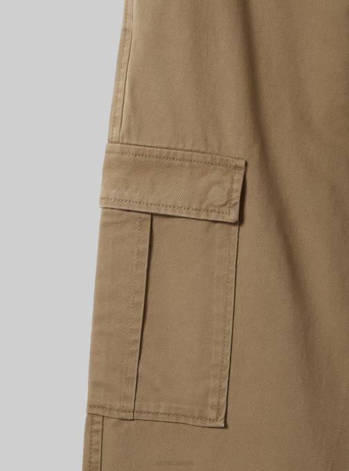 vrouwen Alcott bk1 zwart pantalone cargo van keperstof kleding PT2493