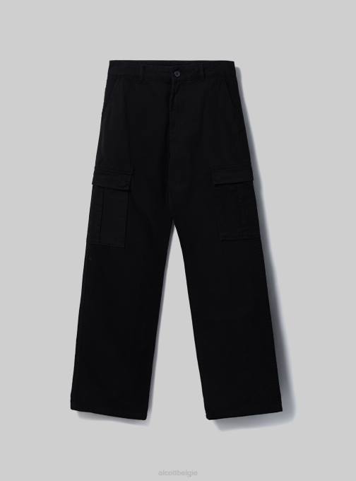 vrouwen Alcott bk1 zwart pantalone cargo van keperstof kleding PT2497