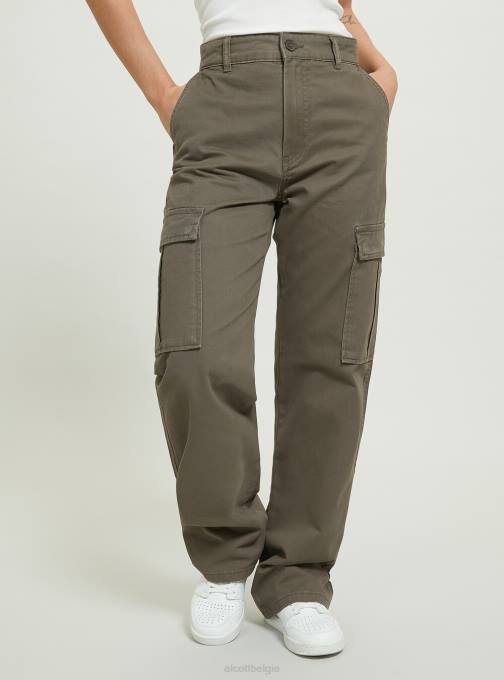 vrouwen Alcott bk1 zwart pantalone cargo van keperstof kleding PT2499