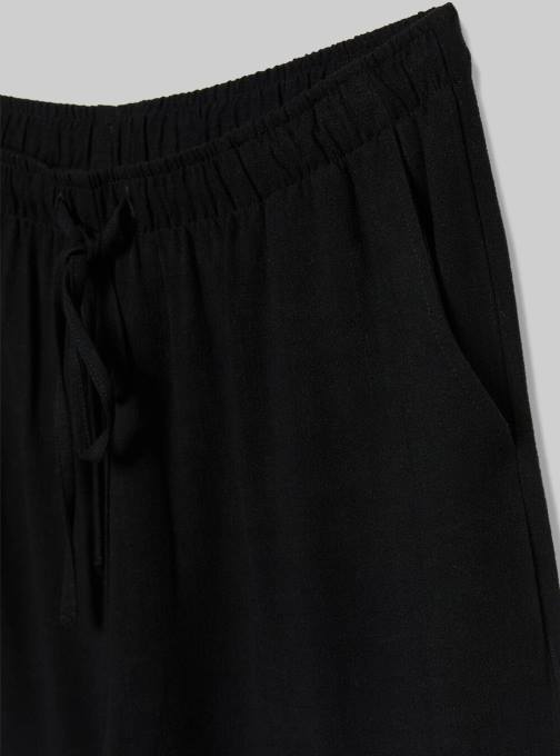 vrouwen Alcott bk1 zwart pantaloni palazzo met coulisse kleding PT24278