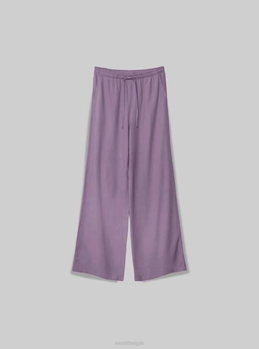 vrouwen Alcott bk1 zwart pantaloni palazzo met coulisse kleding PT24280