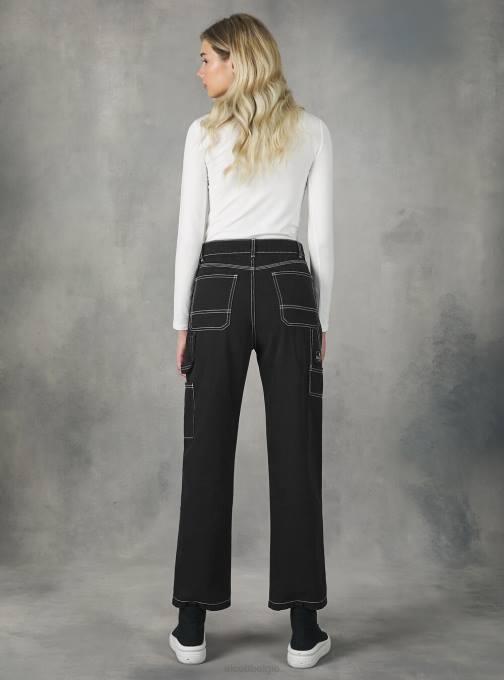 vrouwen Alcott bk1 zwart timmerman canvas broek kleding PT24148