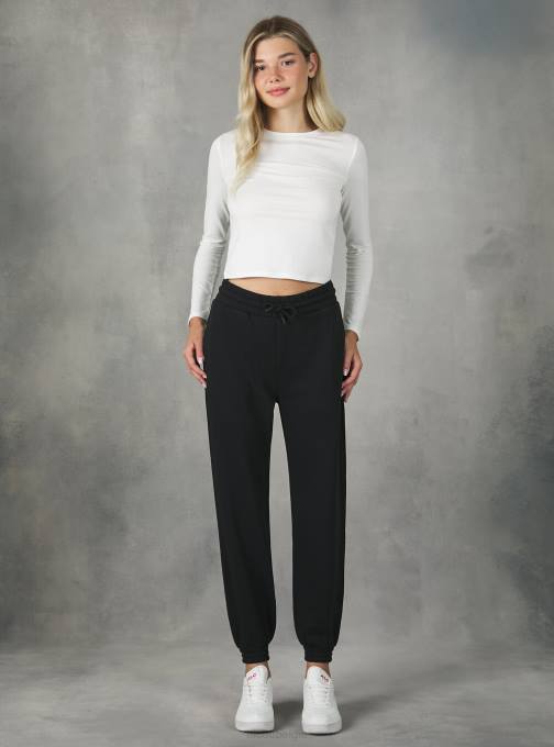 vrouwen Alcott bk1 zwart zachte joggingbroek kleding PT24477