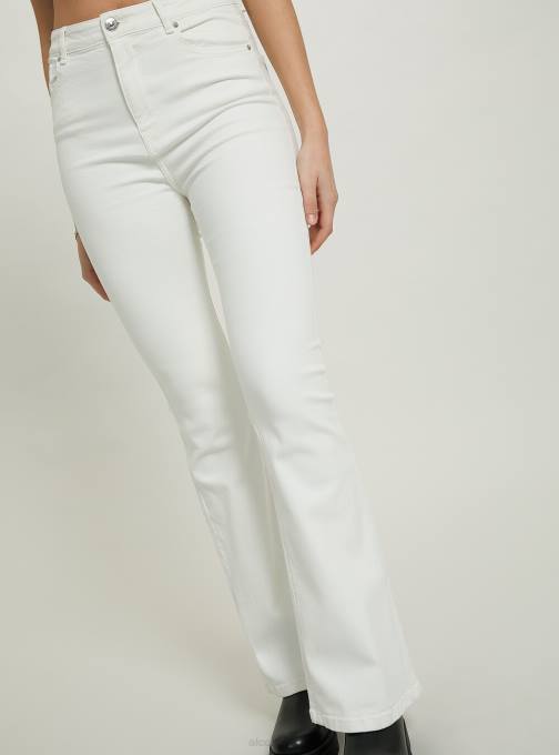 vrouwen Alcott wh1 gebroken wit flare broek van stretchkeperstof kleding PT2460