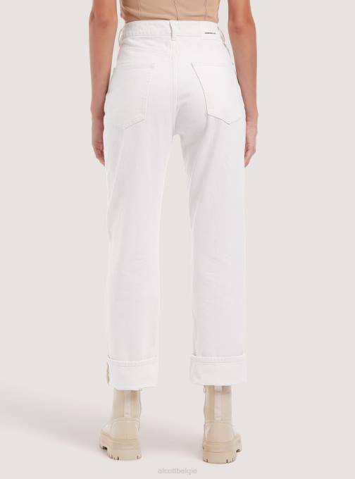 vrouwen Alcott wh1 gebroken wit rechte broek van keperstof kleding PT24310