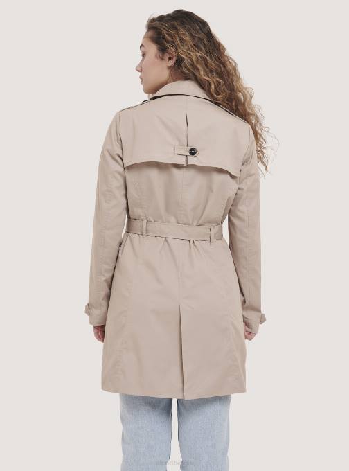 vrouwen Alcott beige zachte trenchcoat met riem kleding PT24502