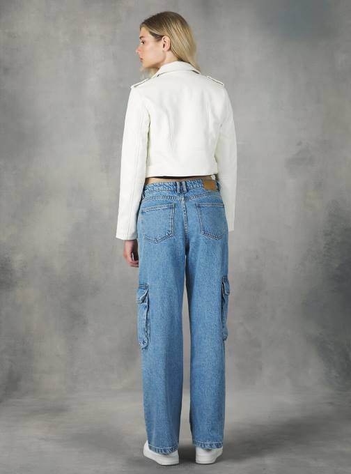 vrouwen Alcott bk1 zwart Bikerjack met leereffect kleding PT24392