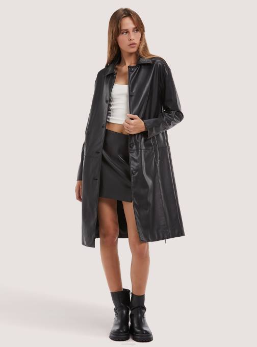 vrouwen Alcott bk1 zwart geul effetto pelle kleding PT24345