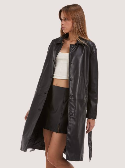 vrouwen Alcott bk1 zwart geul effetto pelle kleding PT24345