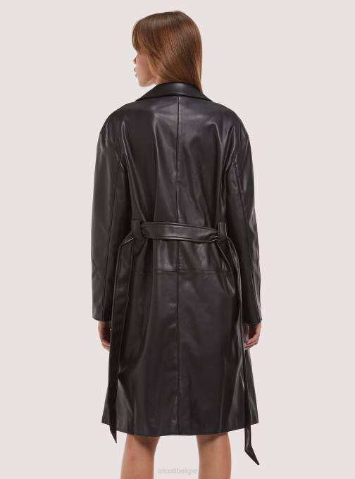 vrouwen Alcott bk1 zwart geul effetto pelle kleding PT24345