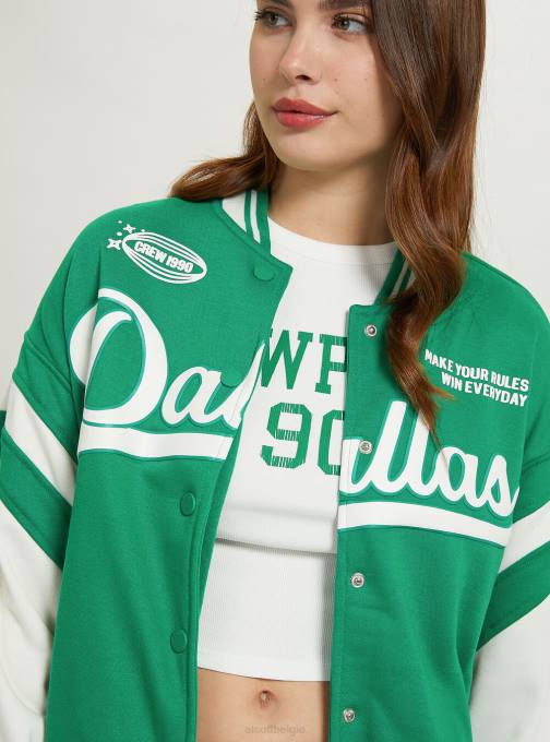 vrouwen Alcott br1 bruin donker College bomberjack met print kleding PT24256