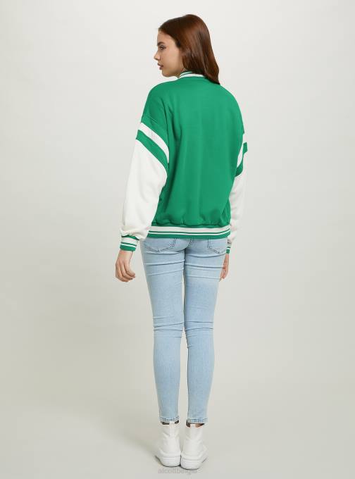 vrouwen Alcott br1 bruin donker College bomberjack met print kleding PT24256