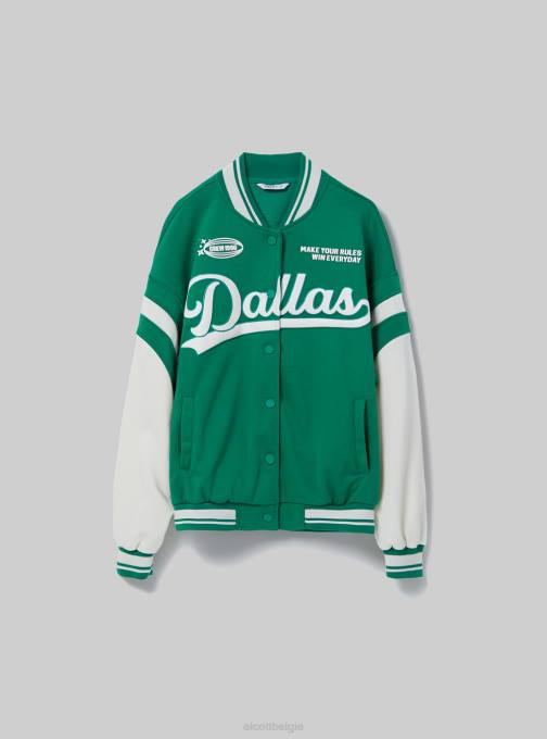 vrouwen Alcott br1 bruin donker College bomberjack met print kleding PT24256