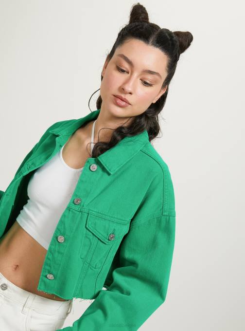 vrouwen Alcott fx2 fuxia medium giubbotto bijgesneden in denim colorato kleding PT24129