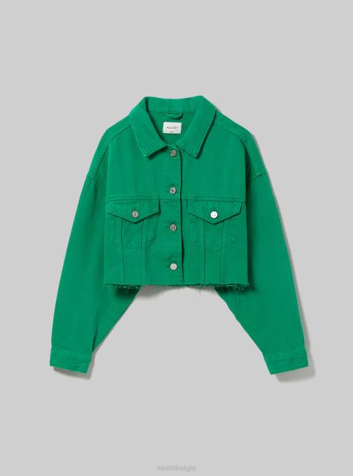 vrouwen Alcott fx2 fuxia medium giubbotto bijgesneden in denim colorato kleding PT24129