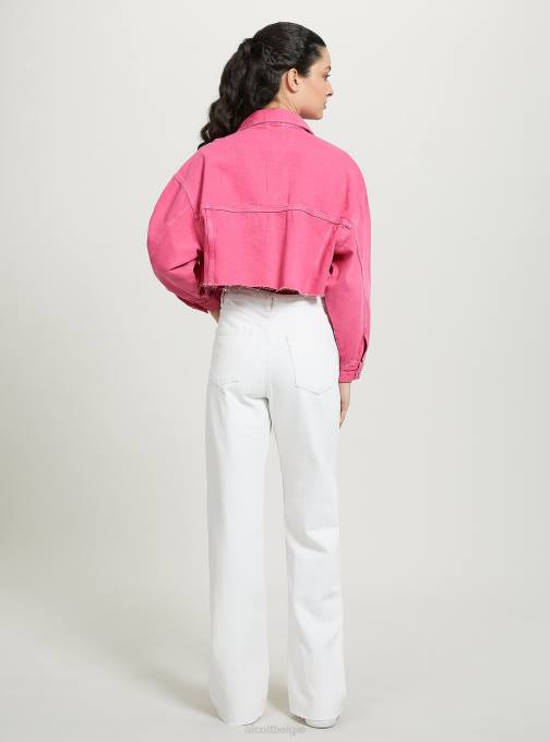 vrouwen Alcott fx2 fuxia medium giubbotto bijgesneden in denim colorato kleding PT245