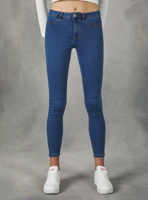 vrouwen Alcott d000 zwart superskinny jeans met hoge taille van stretchdenim kleding PT24190