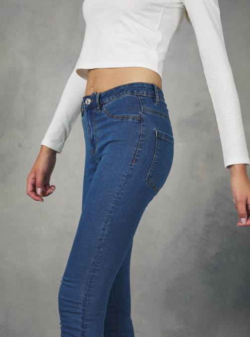 vrouwen Alcott d000 zwart superskinny jeans met hoge taille van stretchdenim kleding PT24190