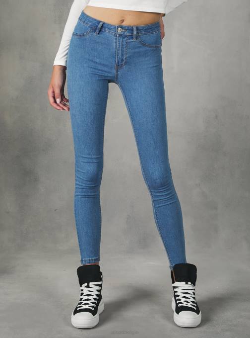 vrouwen Alcott d000 zwart superskinny jeans met hoge taille van stretchdenim kleding PT24243