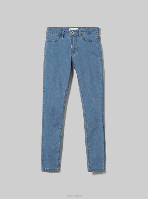 vrouwen Alcott d000 zwart superskinny jeans met hoge taille van stretchdenim kleding PT24243