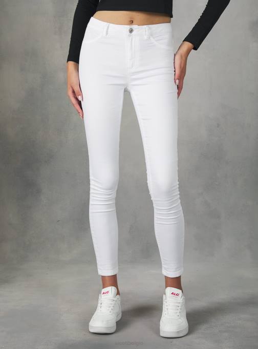 vrouwen Alcott d000 zwart superskinny jeans met hoge taille van stretchdenim kleding PT24267