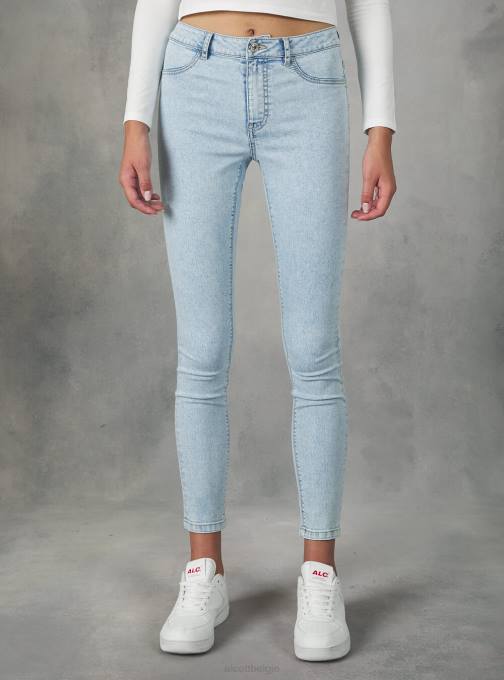 vrouwen Alcott d000 zwart superskinny jeans met hoge taille van stretchdenim kleding PT24461
