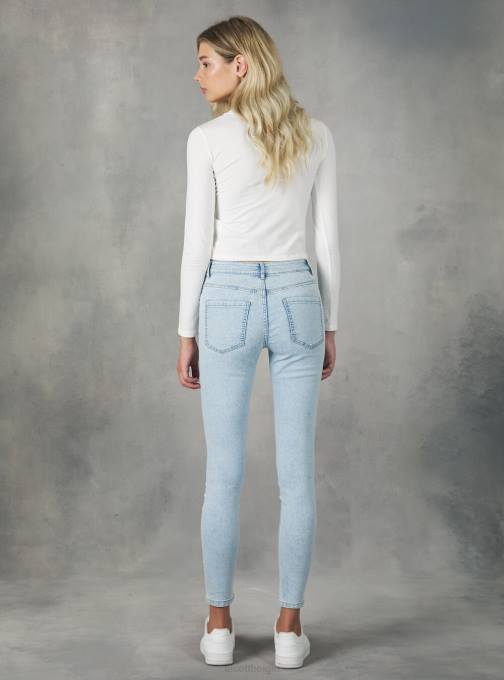 vrouwen Alcott d000 zwart superskinny jeans met hoge taille van stretchdenim kleding PT24461