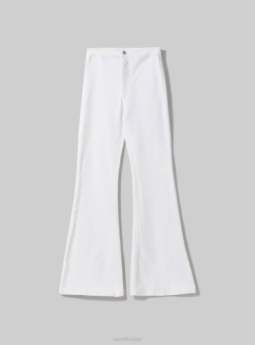 vrouwen Alcott d002 midden donkerblauw jegging flare hoge taille kleding PT24143