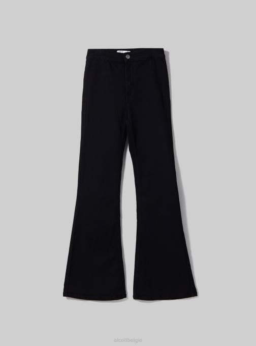 vrouwen Alcott d002 midden donkerblauw jegging flare hoge taille kleding PT2464