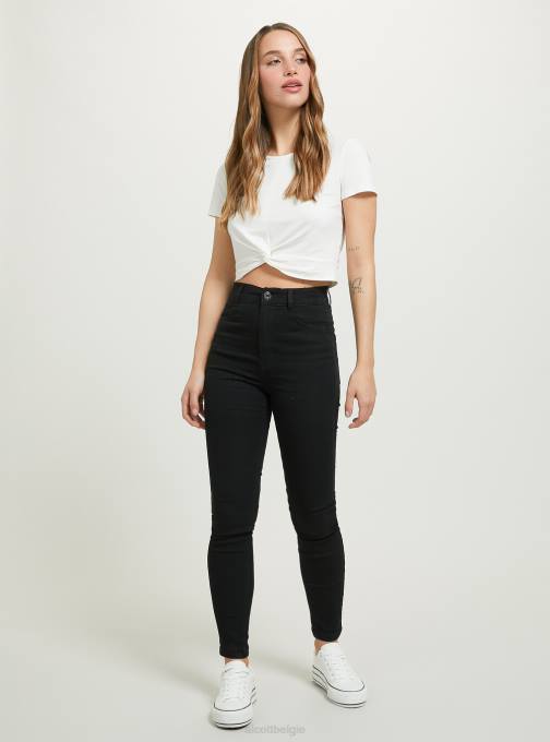 vrouwen Alcott d002 midden donkerblauw skinny-fit jeans met hoge taille kleding PT24192