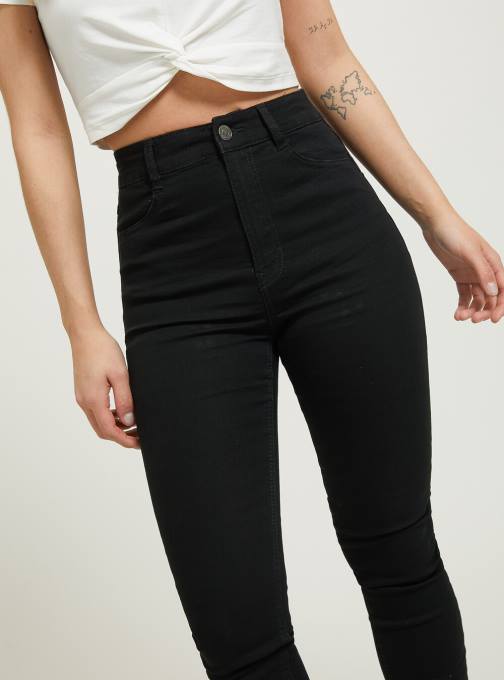 vrouwen Alcott d002 midden donkerblauw skinny-fit jeans met hoge taille kleding PT24192