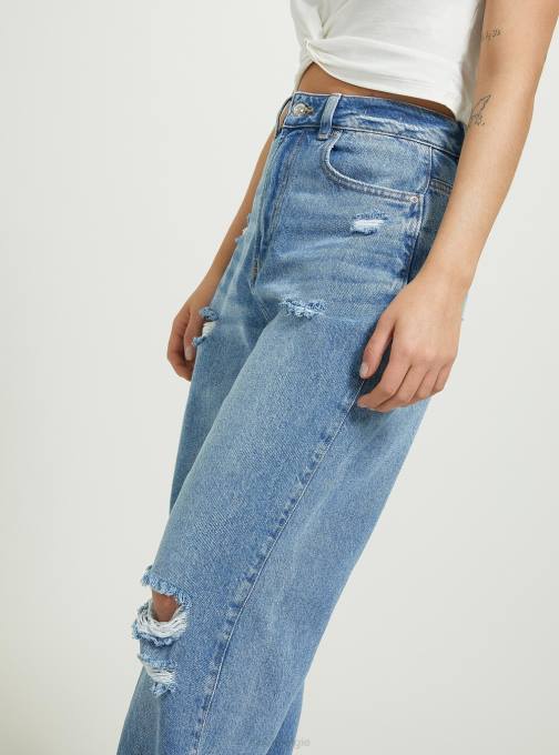 vrouwen Alcott d003 middenblauw baggy-fit jeans kleding PT24448