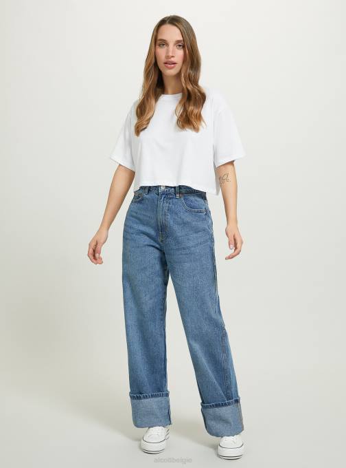 vrouwen Alcott d005 lichtblauw regular fit jeans met plooi kleding PT24109