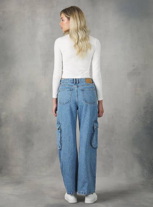 vrouwen Alcott d006 azuurblauw Multi-cargo comfort-fit jeans kleding PT24115