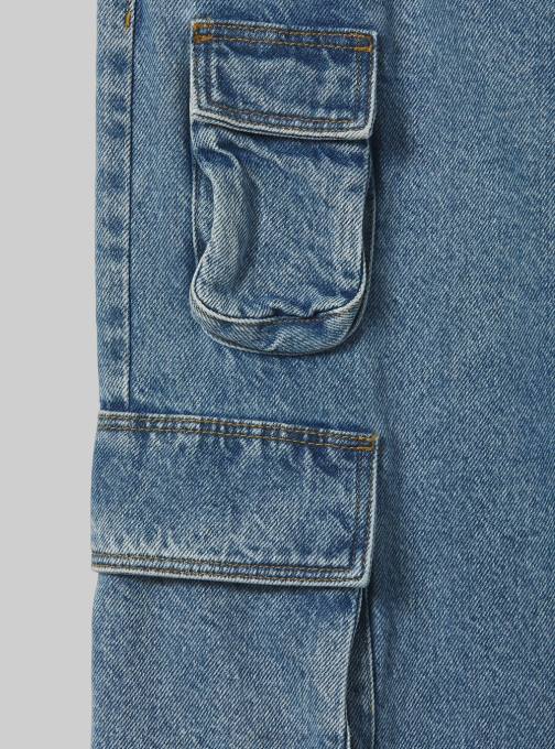 vrouwen Alcott d006 azuurblauw Multi-cargo comfort-fit jeans kleding PT24115