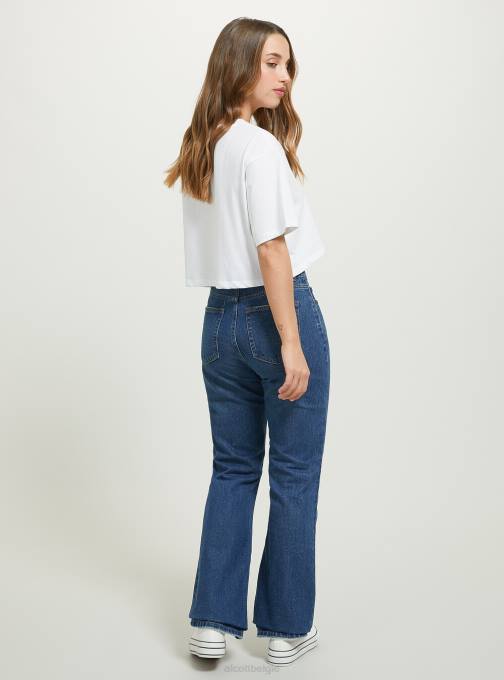 vrouwen Alcott d006 azuurblauw bootcut-jeans kleding PT24358