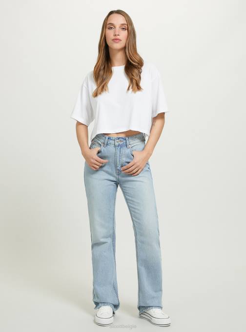 vrouwen Alcott d006 azuurblauw bootcut-jeans kleding PT2477