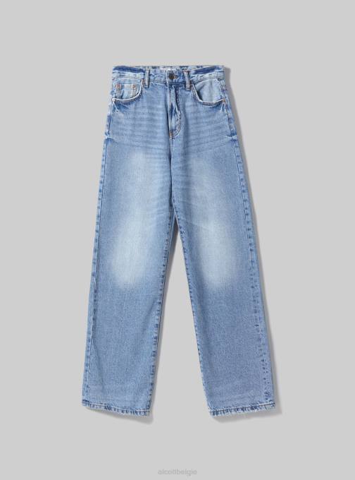 vrouwen Alcott d006 azuurblauw losvallende jeans kleding PT2442