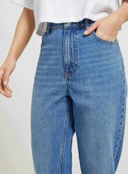 vrouwen Alcott d006 azuurblauw mom-fit jeans kleding PT24161