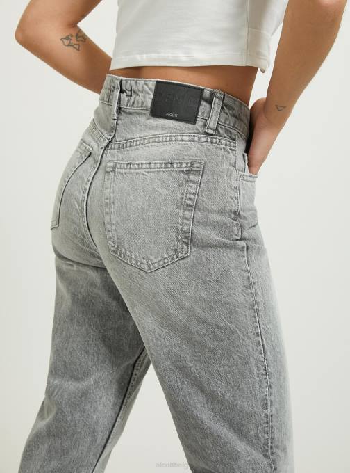 vrouwen Alcott d006 azuurblauw mom-fit jeans kleding PT24302