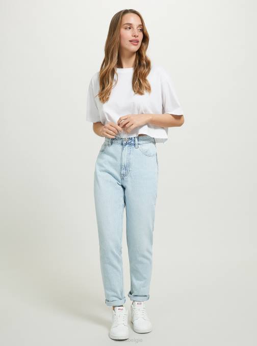 vrouwen Alcott d006 azuurblauw mom-fit jeans kleding PT24513