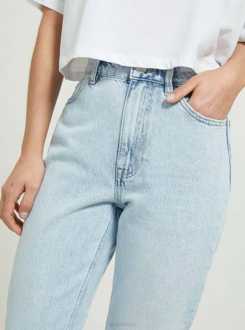 vrouwen Alcott d006 azuurblauw mom-fit jeans kleding PT24513