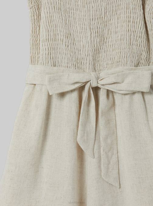 vrouwen Alcott c0578 beige korte jumpsuit van linnenmix kleding PT24402