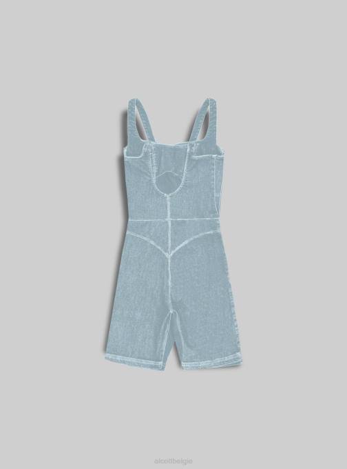 vrouwen Alcott d001 diepblauw kort denim trainingspak voor wielrenners kleding PT24142