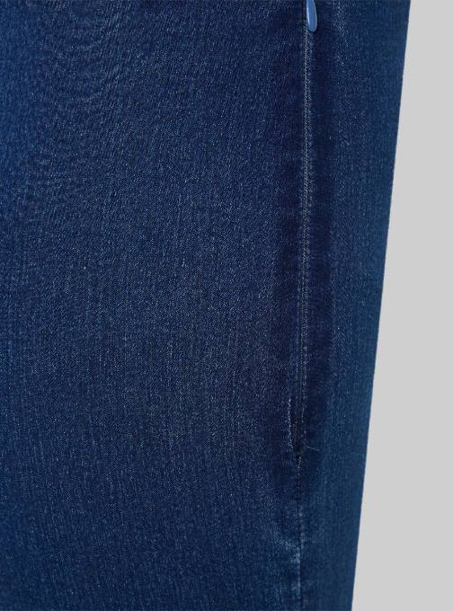 vrouwen Alcott d003 middenblauw Stretch denim lange jumpsuit uit één stuk kleding PT24340