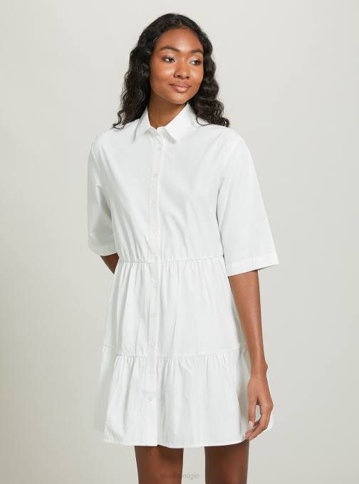 vrouwen Alcott bg3 beige licht vestito chemisier in popeline kleding PT24397