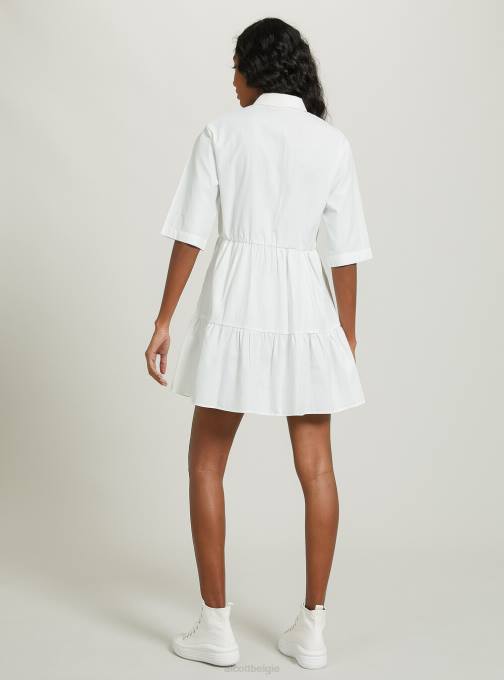 vrouwen Alcott bg3 beige licht vestito chemisier in popeline kleding PT24397