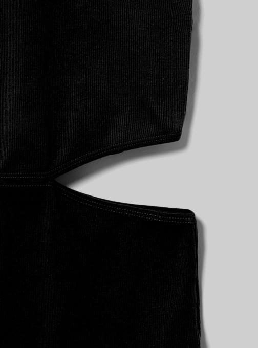 vrouwen Alcott bk1 zwart uitgesneden jurk met halterhalslijn kleding PT24197