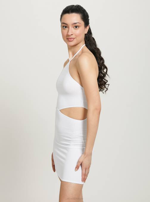 vrouwen Alcott bk1 zwart uitgesneden jurk met halterhalslijn kleding PT24428